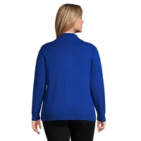 Plus Mockneck Cotton Sweater