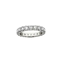 14k White Gold 1.9 CT. T.W. Created Moissanite Eternity Band