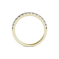 14k Yellow Gold 0.45 CT. T.W. 2.0mm Created Moissanite Wedding Band Ring