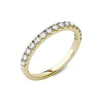 14k Yellow Gold 0.45 CT. T.W. 2.0mm Created Moissanite Wedding Band Ring