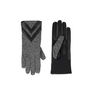 Women's Smartouch Smartdri Chevron Appliqué Stretch Gloves