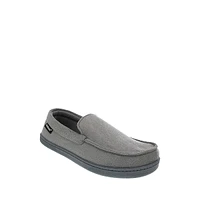 Men's Microsuede Loafer-Style Slippers