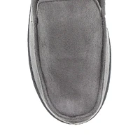 Men's Microsuede Loafer-Style Slippers