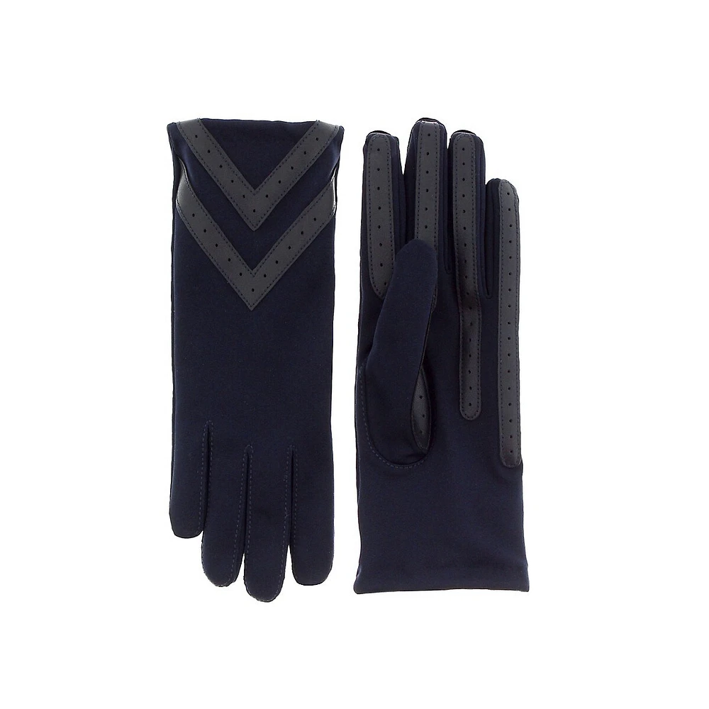 Women's SmarTouch SmartDri Chevron Appliqué Stretch Spandex Gloves