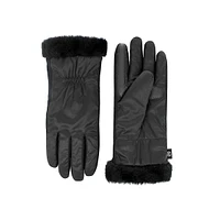 Women's SmarTouch SmartDri Faux Fur-Cuff & Iridescent Softshell Gloves