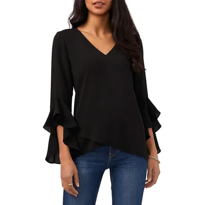 Flutter-Sleeve Tunic Top