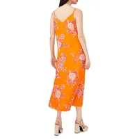 Rio Gardens Floral Print Midi Dress