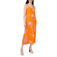 Rio Gardens Floral Print Midi Dress