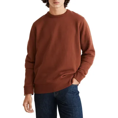 Slim-Fit Foundational Fleece Crewneck Sweatshirt