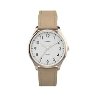 Easy Reader Modern Stainless Steel & Leather-Strap Watch TW2T72400NG