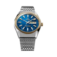 Q x Reissue Falcon Eye Stainless Steel Bracelet Watch