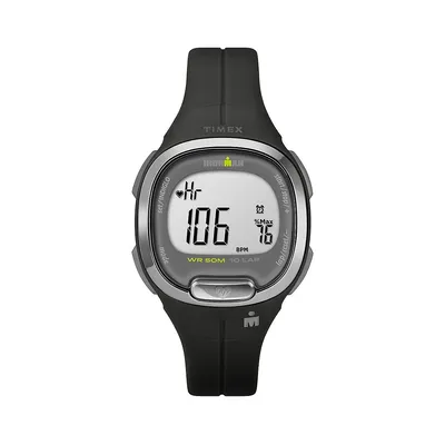Ironman Transit+ Silvertone & Resin-Strap Smart Watch