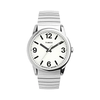 Easy Reader Bold White Dial & Stainless Steel Expansion Band Bracelet Watch TW2U98800NG