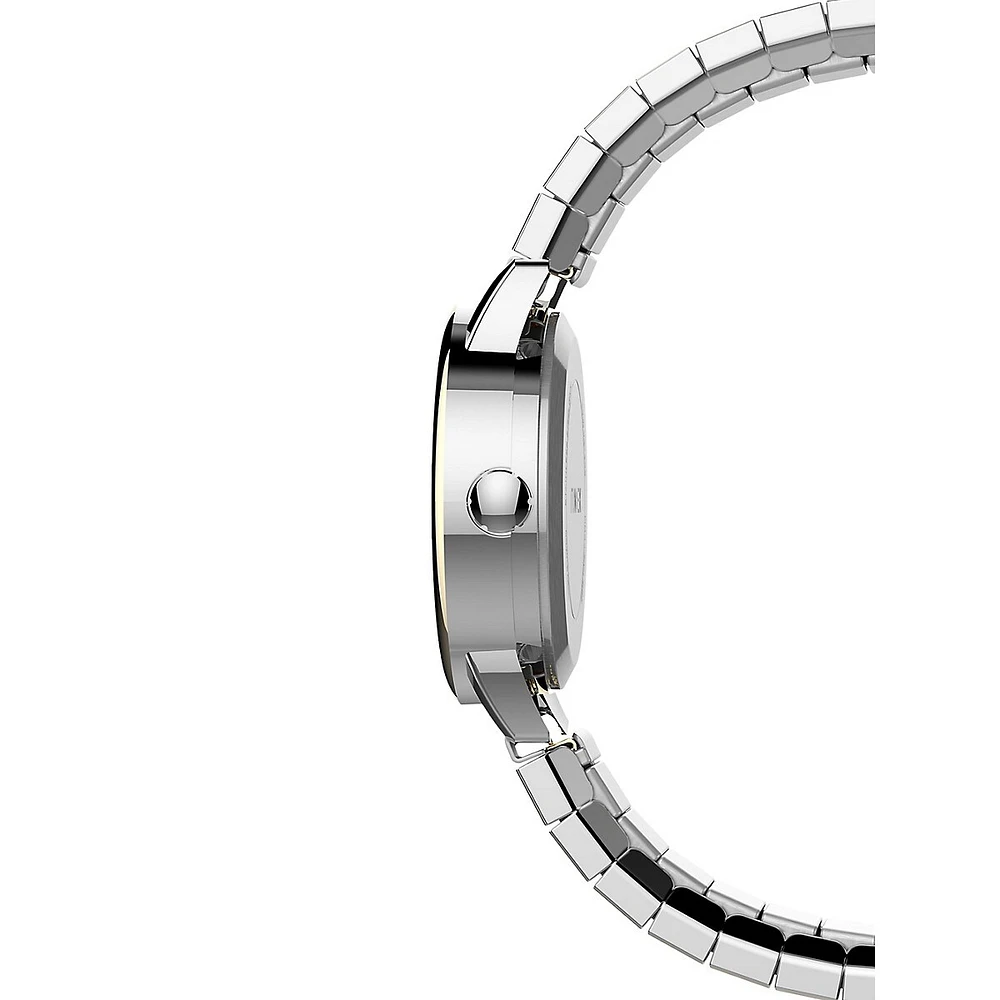 Montre en acier inoxydable et laiton à bracelet extensible Easy Reader TW2V05900NG