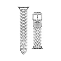 Chevron Apple Leather Watch Strap - 20 MM​ BKS38F115B0