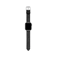 Chevron Leather Apple Watch Strap - 20MM​ BKS42F110B0