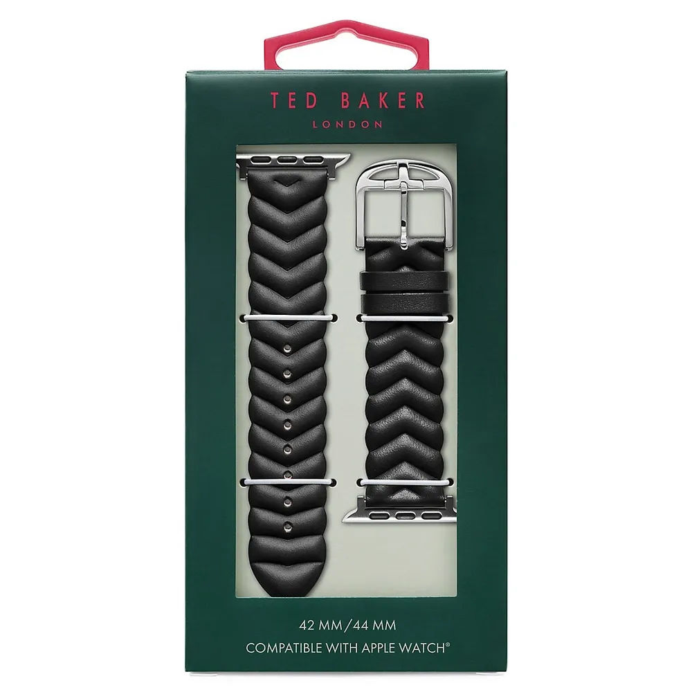 Chevron Leather Apple Watch Strap - 20MM​ BKS42F110B0