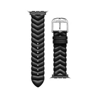 Chevron Leather Apple Watch Strap - 20MM​ BKS42F110B0