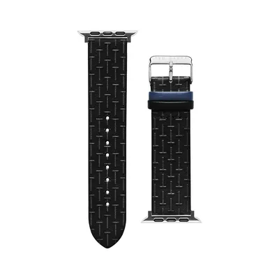 T-Embossed Apple Leather Watch Strap - 22MM ​BKS42F131B0