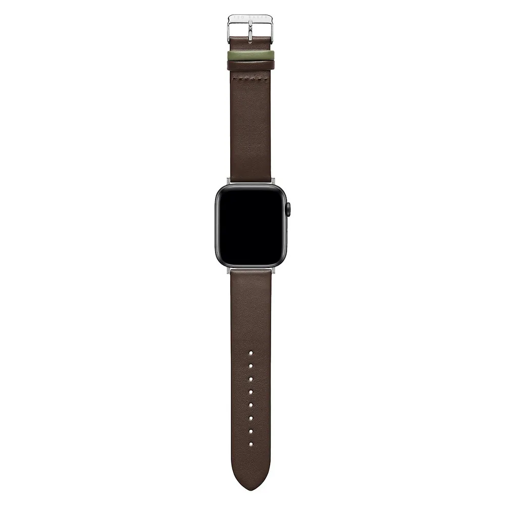 GUESS Logo Leather Band for Apple 42-44 mm Watch - CS3001S1