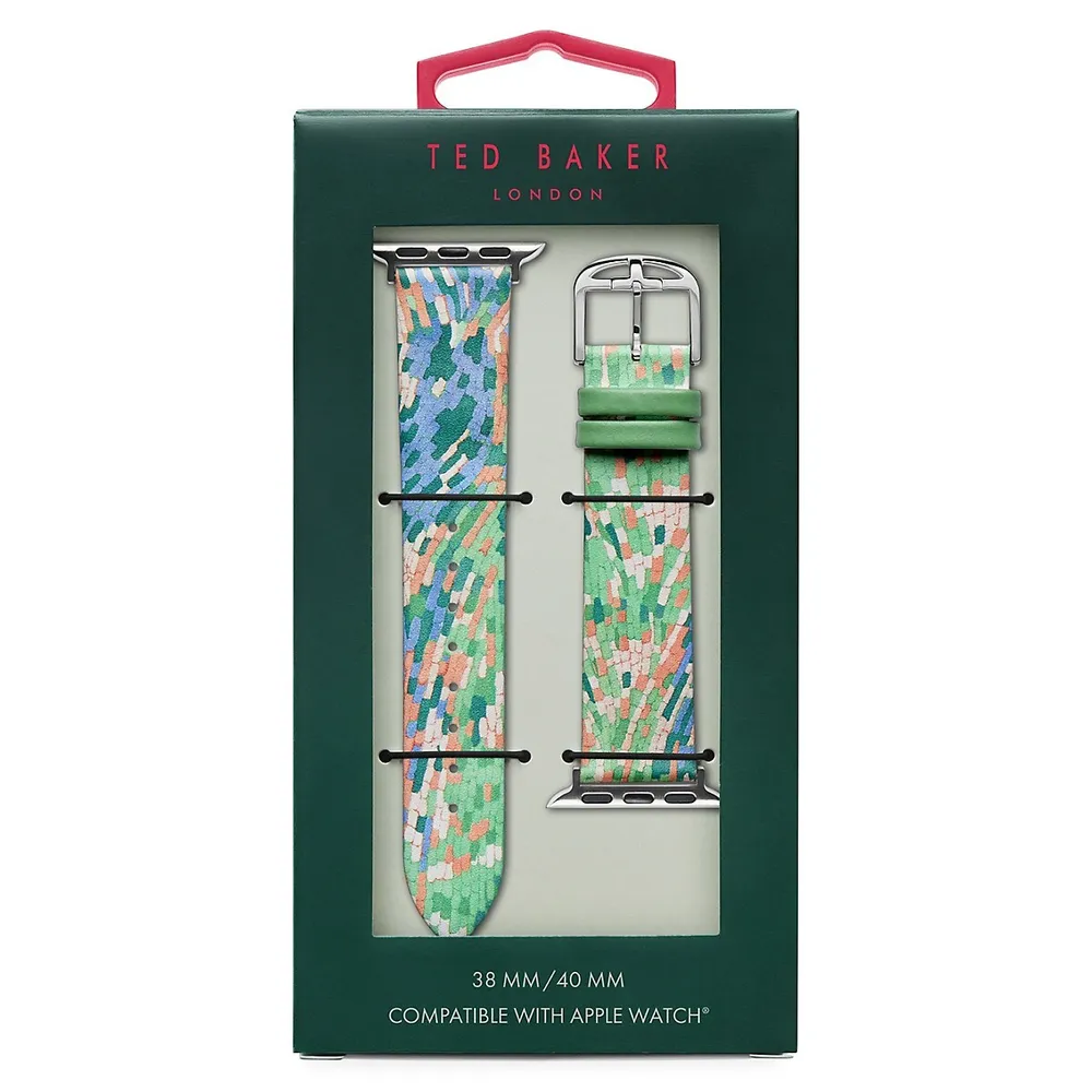 TED Seasonal Patterns Multicolour Leather Strap For Apple Watch - 20MM BKS38S201B0