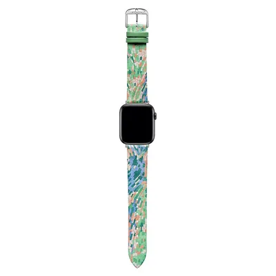 TED Seasonal Patterns Multicolour Leather Strap For Apple Watch - 20MM BKS38S201B0