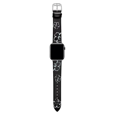 Ted Magnolia Leather Apple Watch Strap - 20MM BKS38S206B0