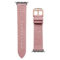 TED Magnolia Pink Leather Strap For Apple Watch