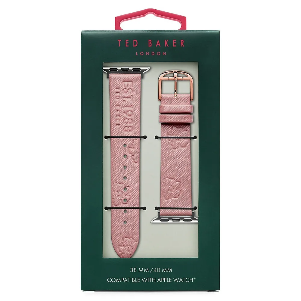 TED Magnolia Pink Leather Strap For Apple Watch