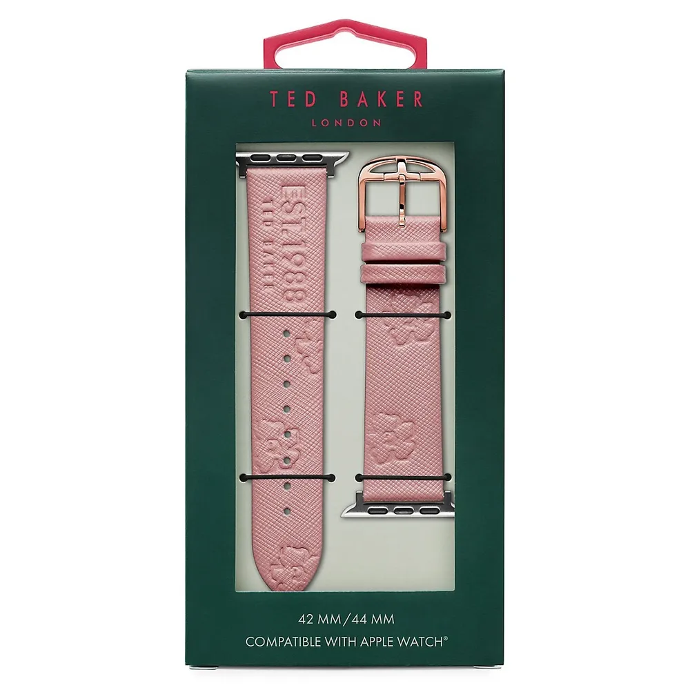 TED Magnolia Pink Leather Strap For Apple Watch