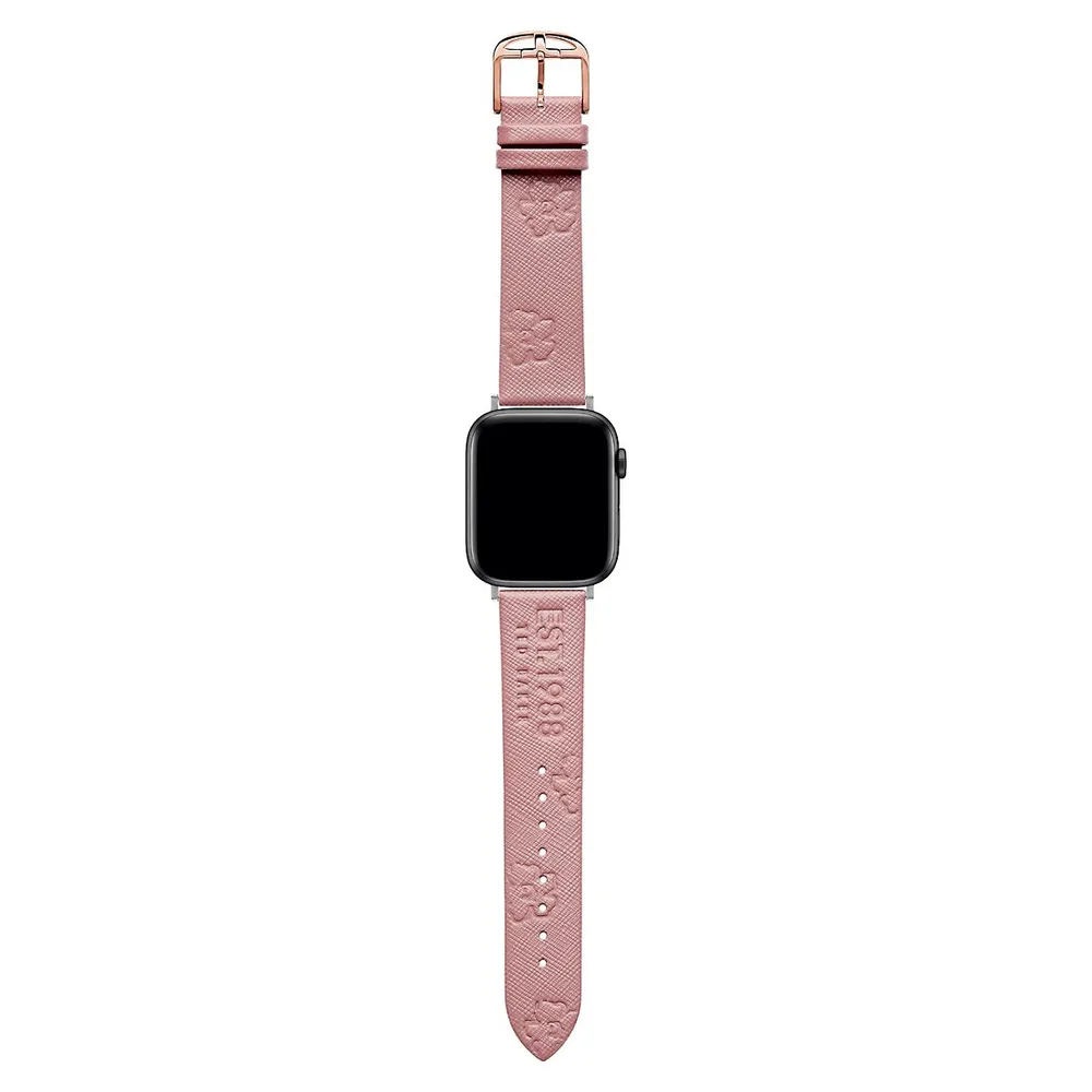 TED Magnolia Pink Leather Strap For Apple Watch