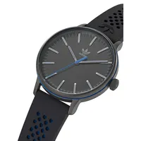 Stainless Steel & Silicone Strap Analog Watch AOSY22020I
