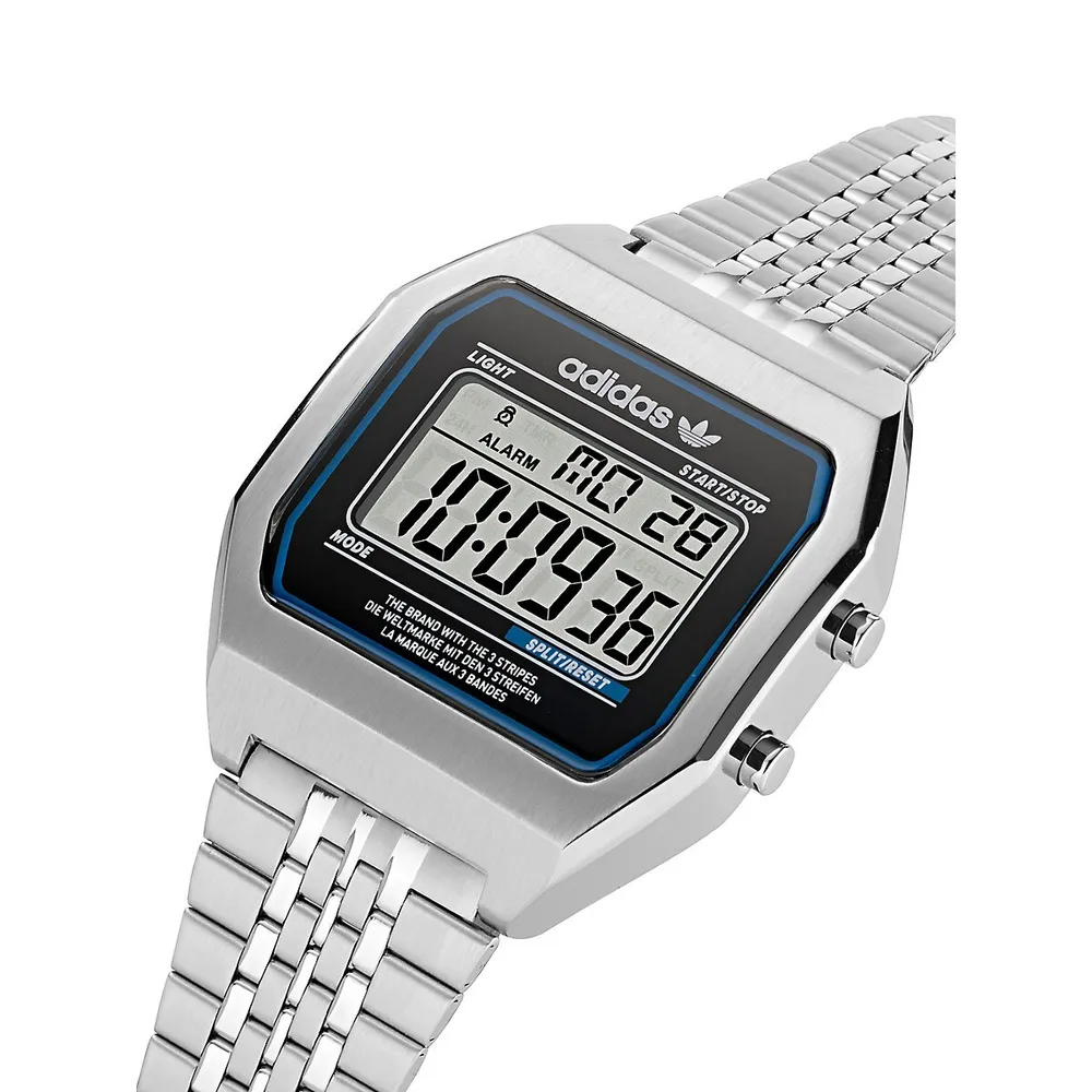 Street Stainless Steel & Link Bracelet Digital Watch​ AOST220722I