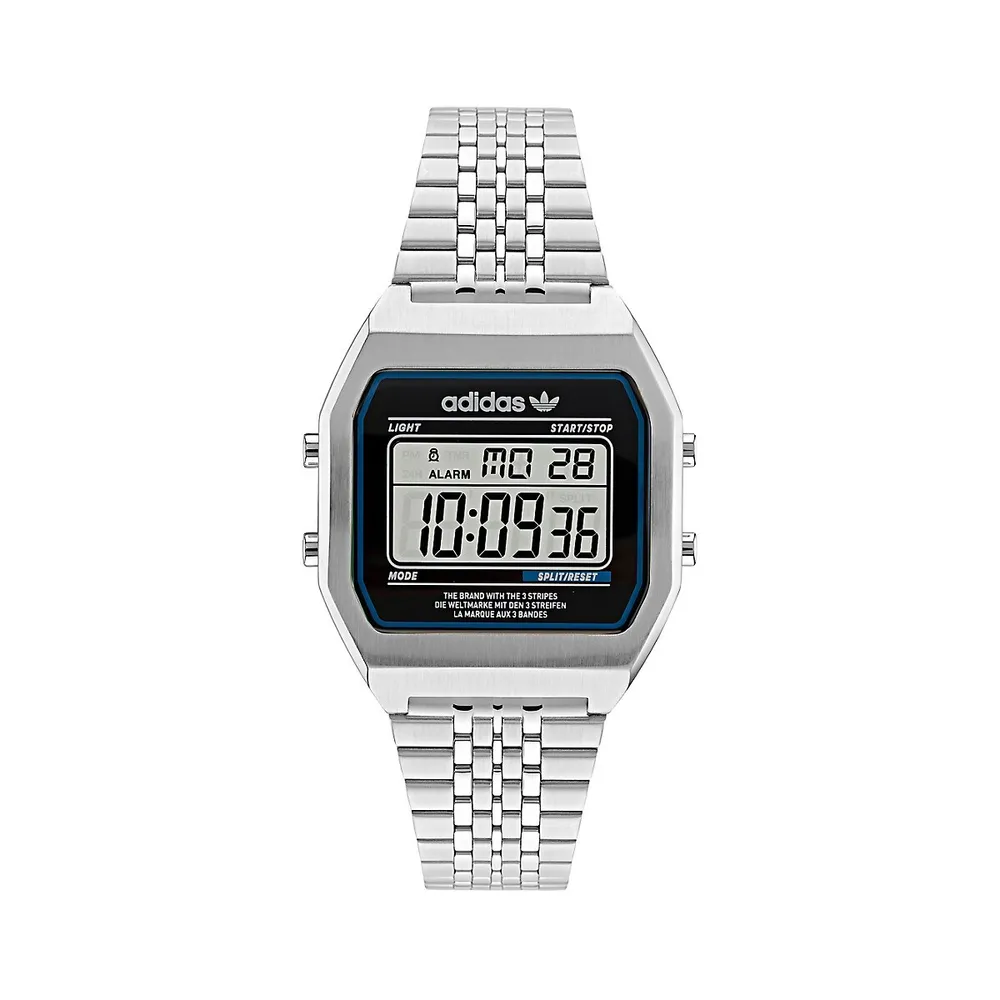 Street Stainless Steel & Link Bracelet Digital Watch​ AOST220722I