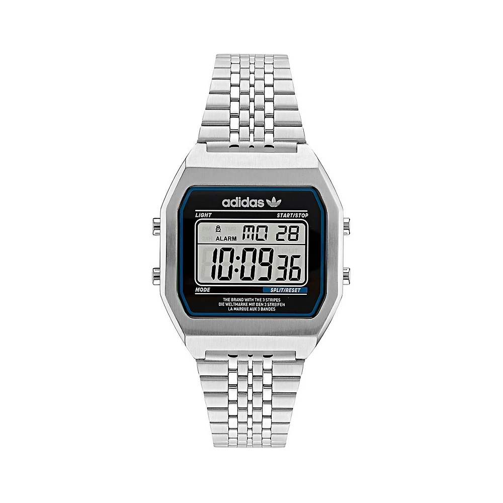 Street Stainless Steel & Link Bracelet Digital Watch​ AOST220722I