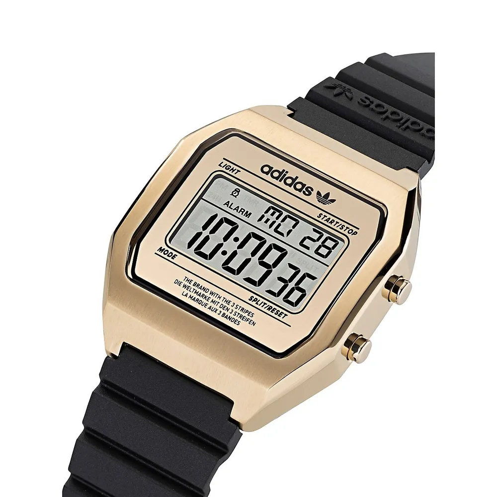 Street Black Resin Strap Digital Watch AOST22075