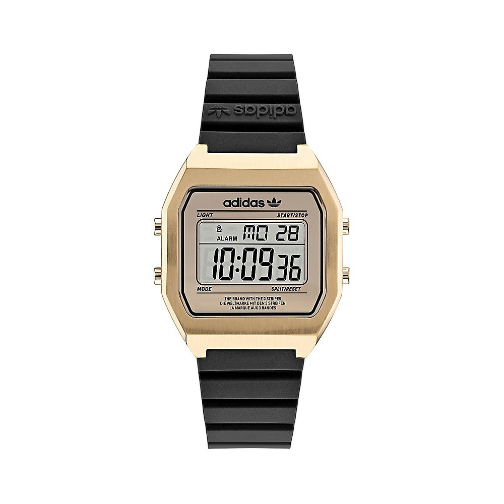 Street Black Resin Strap Digital Watch AOST22075