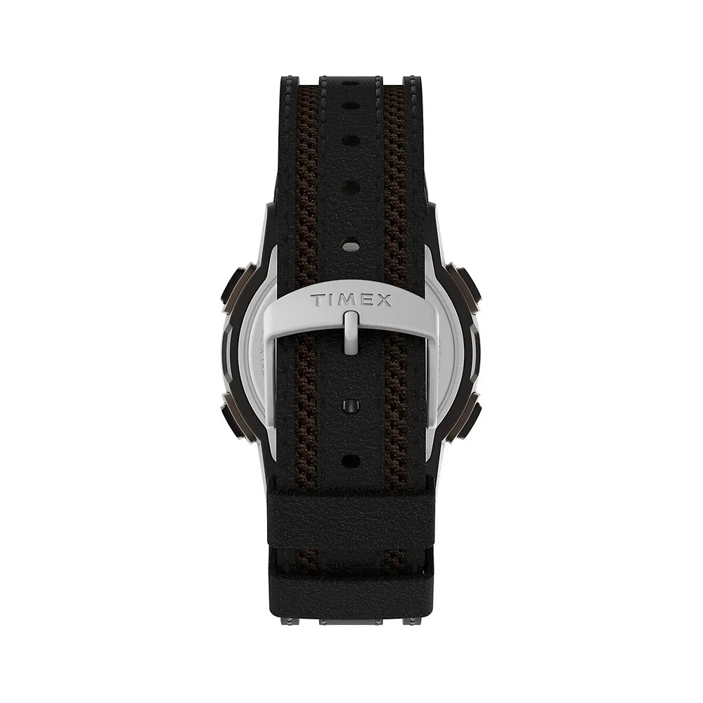 Montre-bracelet numérique en cuir Expedition CAT5, TW4B24600NG