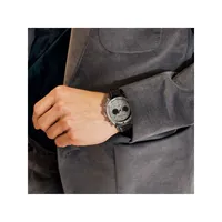 Caine Stainless Steel & Black Leather Chronograph Watch ​BKPCNF2019I