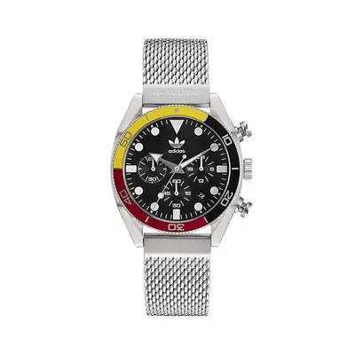 Edition 2 Chrono Stainless Steel Mesh Bracelet Watch AOFH225012I