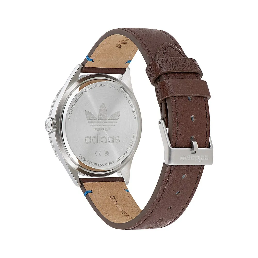 Edition 3 Eco Leather Strap & Stainless Steel Case Watch ​AOFH225052I