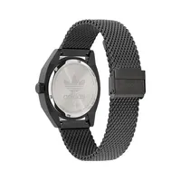 Edition 2 Icon Black Stainless Steel Mesh Bracelet Watch AOFH225102I