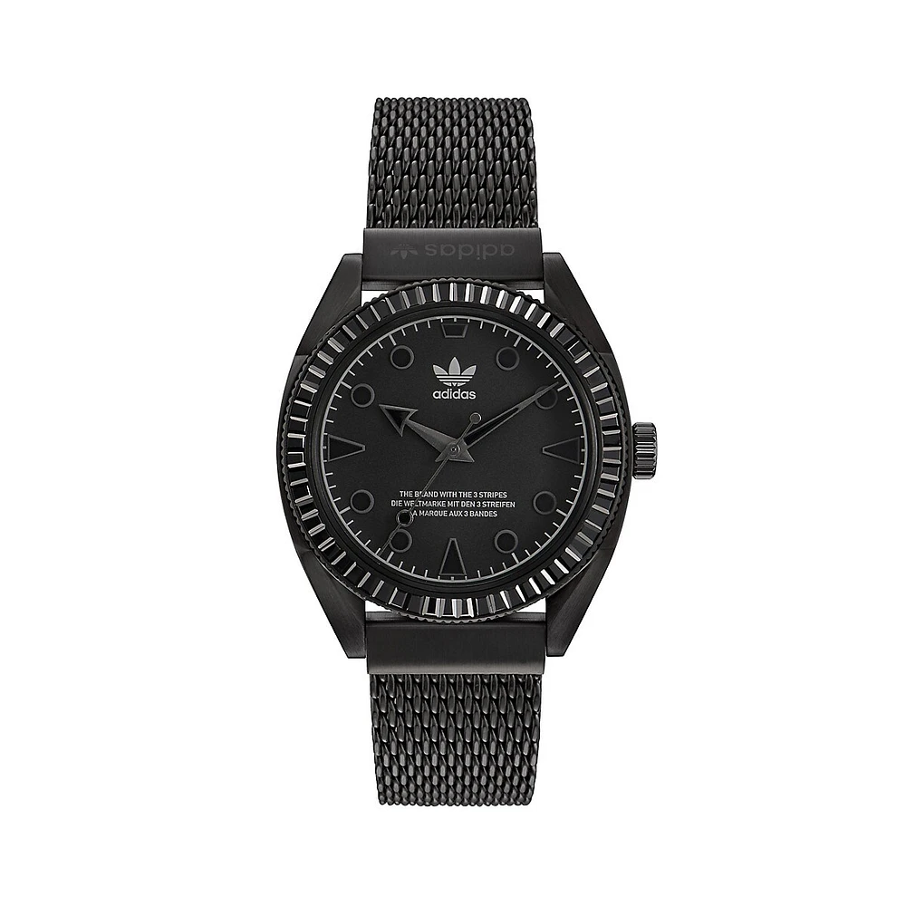 Edition 2 Icon Black Stainless Steel Mesh Bracelet Watch AOFH225102I