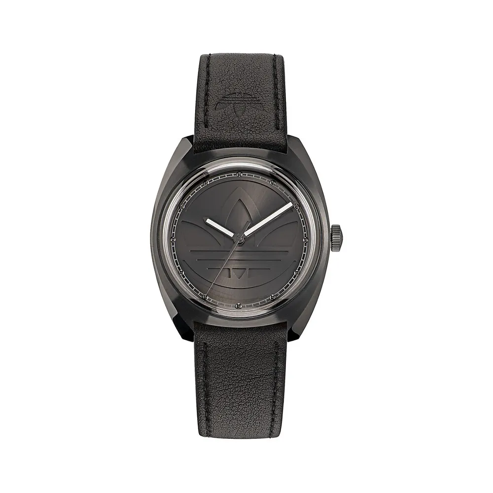Adidas Edition 1 Stainless Steel & Eco Leather Strap Watch AOFH225142I |  Kingsway Mall