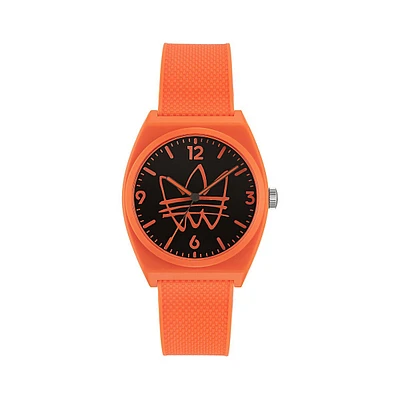Project Two Street Orange Resin Watch AOST225622I