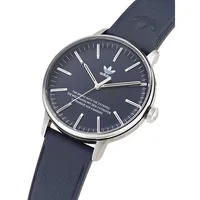 Code 1 Stainless Steel & Leather Watch AOSY225292I