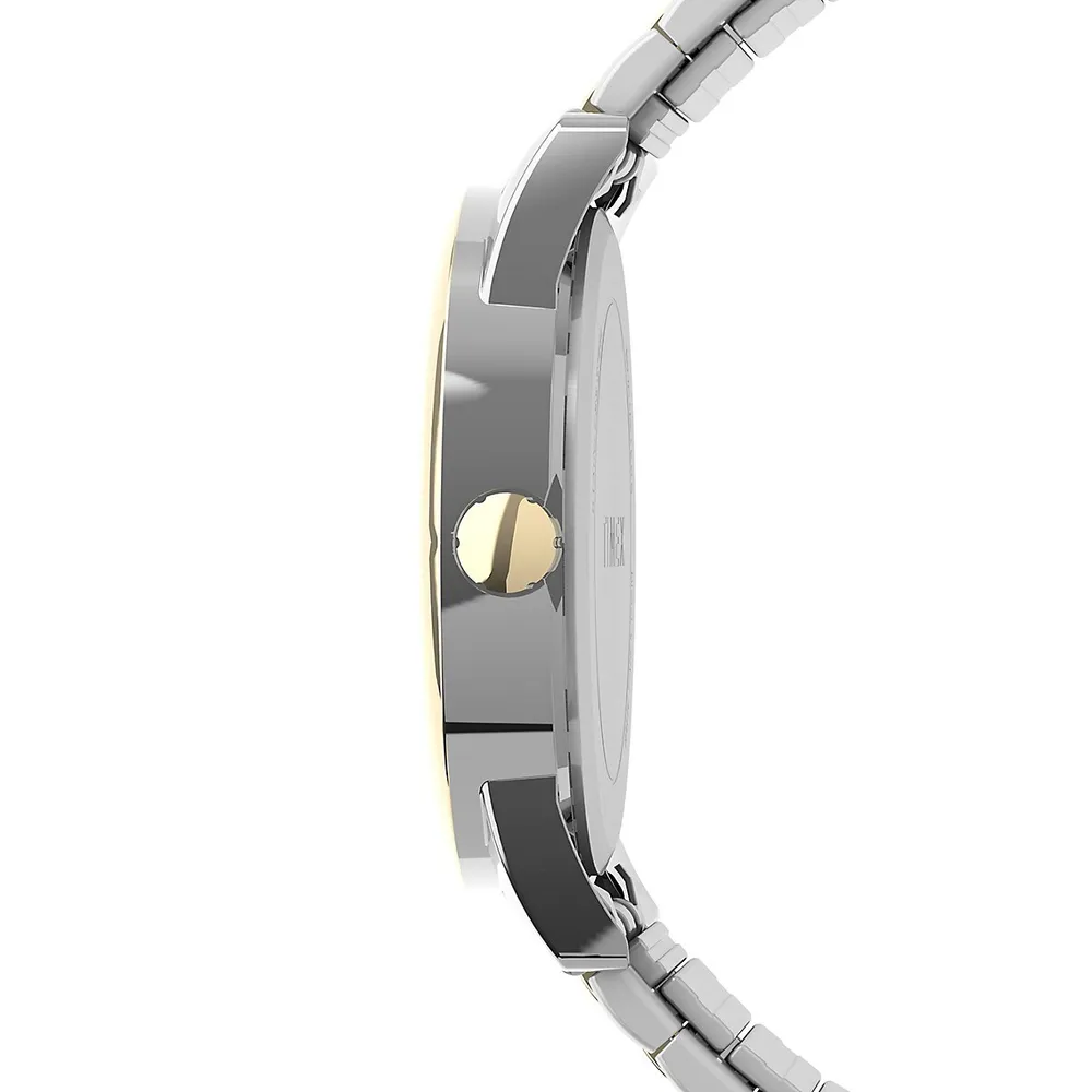 Easy Reader Brass & Stainless Steel Bracelet Watch TW2V40100GP