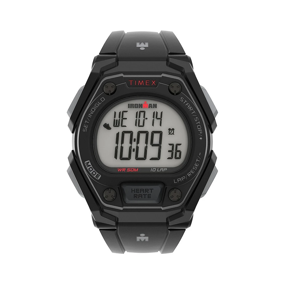 Montre avec bracelet en résine à fréquence cardiaque Ironman Classic TW5M495000N