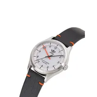 Adidas Originals Street Project 1 Recycled Stainless Steel Vegan Leather Strap Solar-Powered Watch AOST230452I