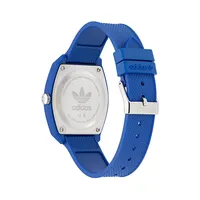 Adidas Originals Street Project 2 Blue Resin Strap Watch AOST230492I